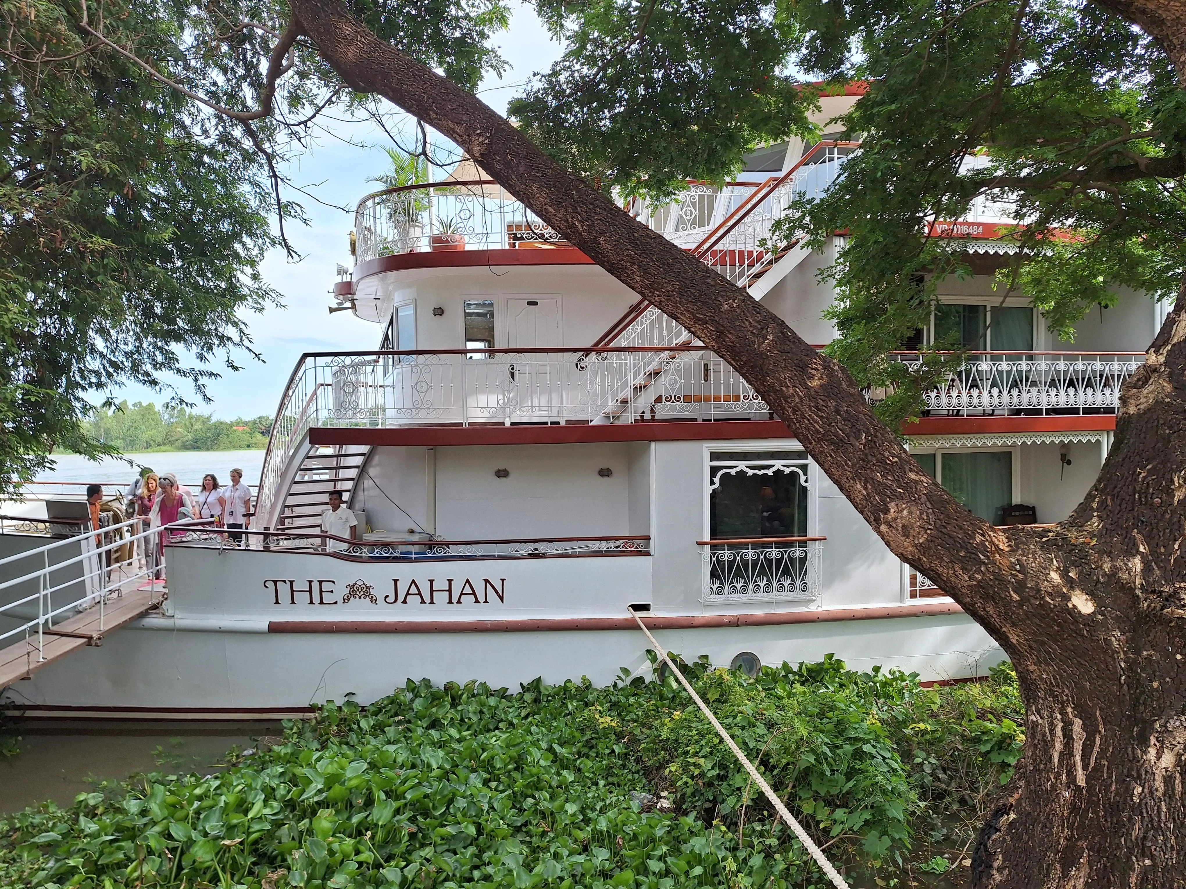 Luxus-Boutique-Schiff auf dem Mekong