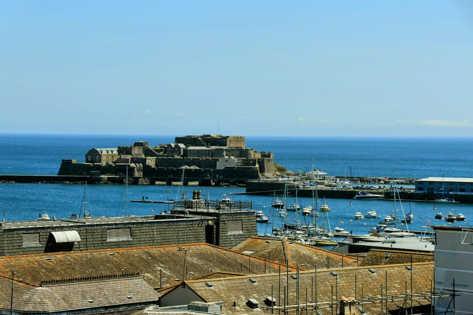 Aussicht auf Cornet Castle, Kanalinseln