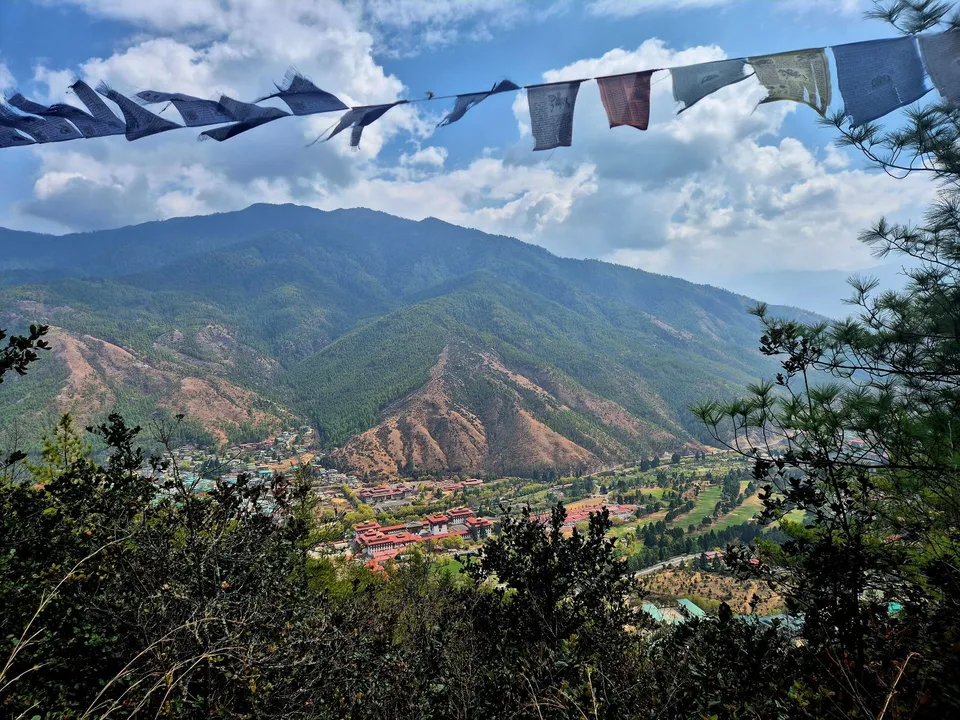 Blick auf Thimphu