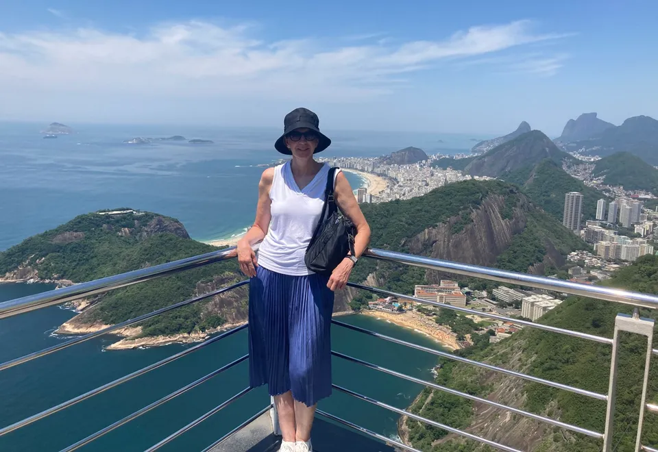 Britta Jedzik auf dem Tafelberg