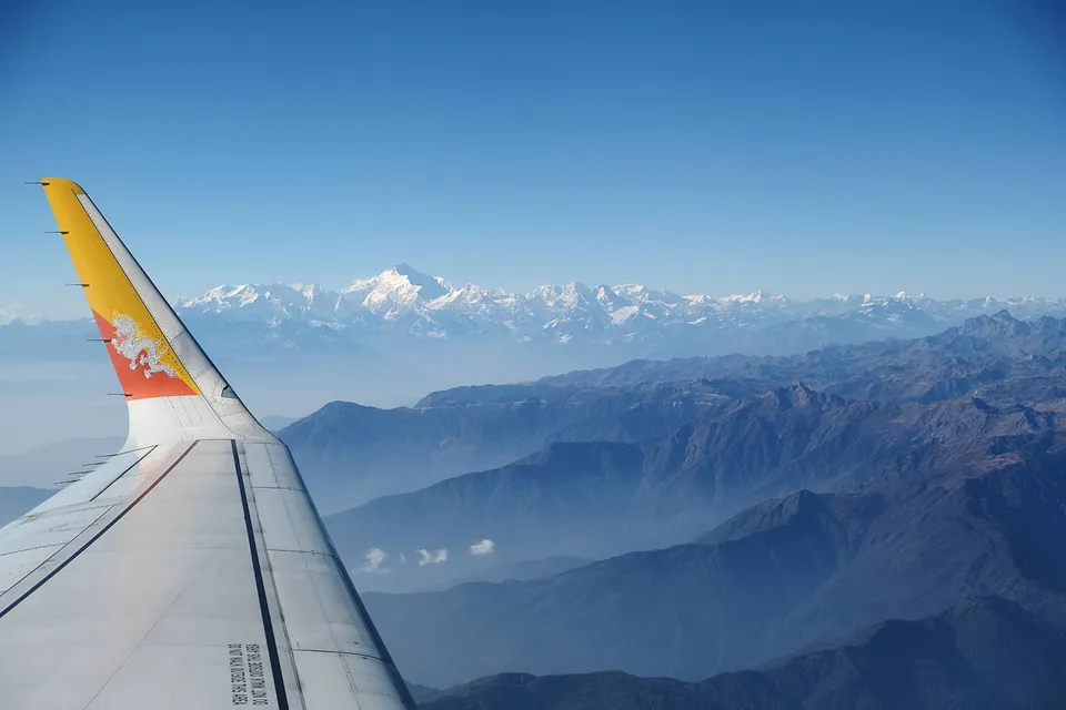 Flug nach Bhutan
