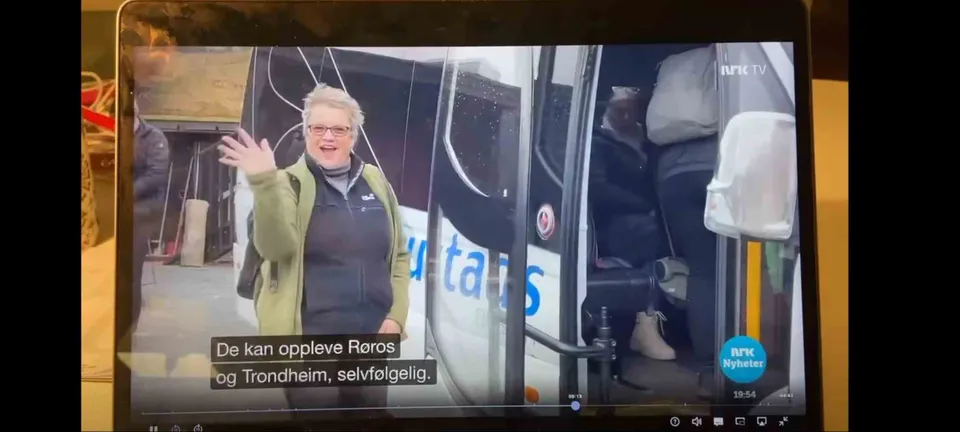 Simone im norwegischen TV