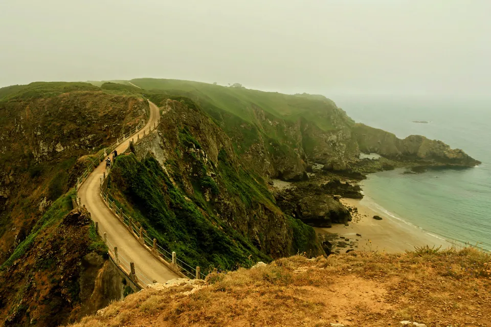 Weg nach Little Sark, Kanalinseln