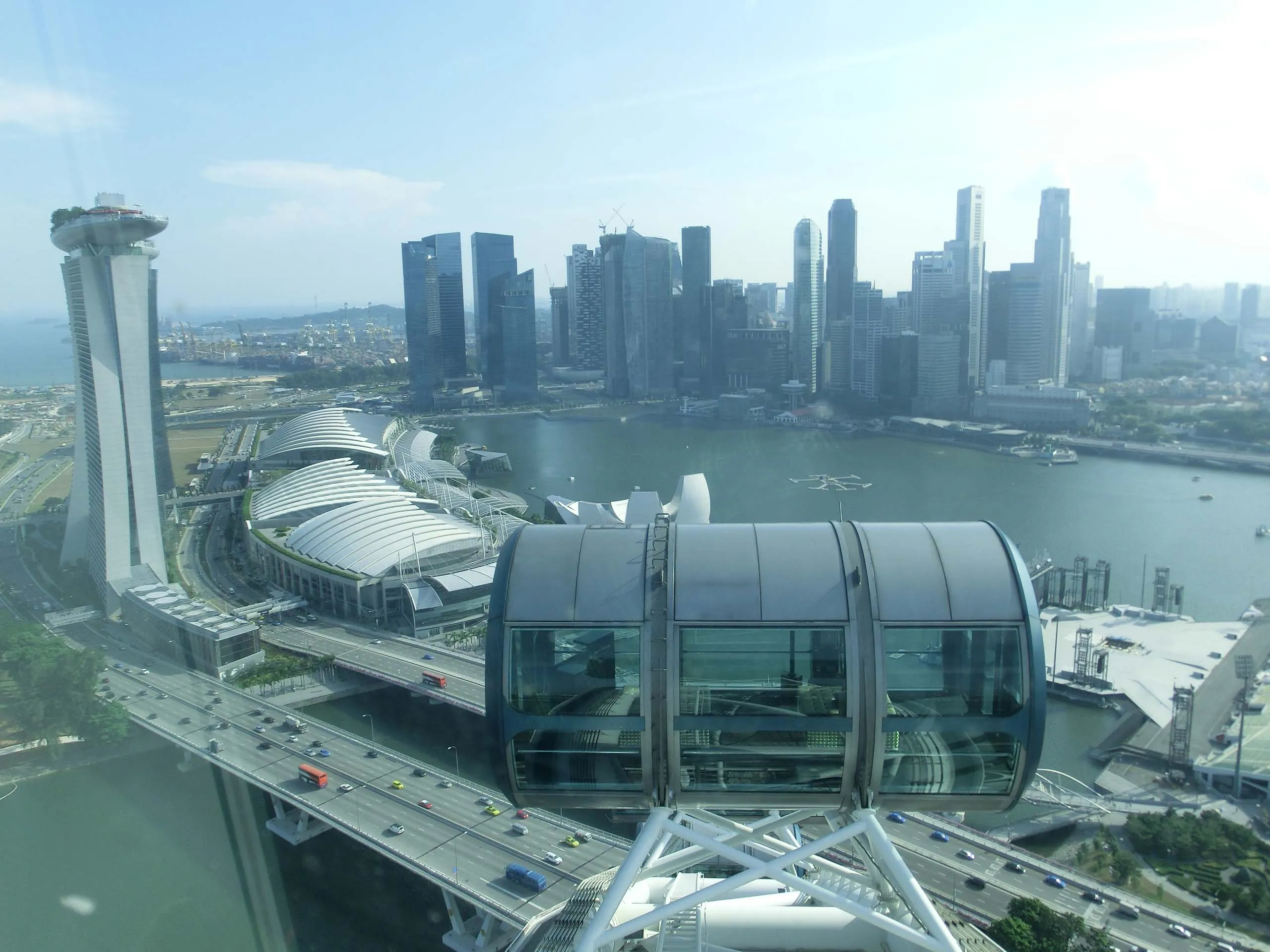 Fahrt mit dem Singapore Flyer