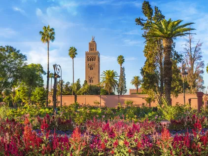  Koutoubia Moschee und Gardem, Marrakescch