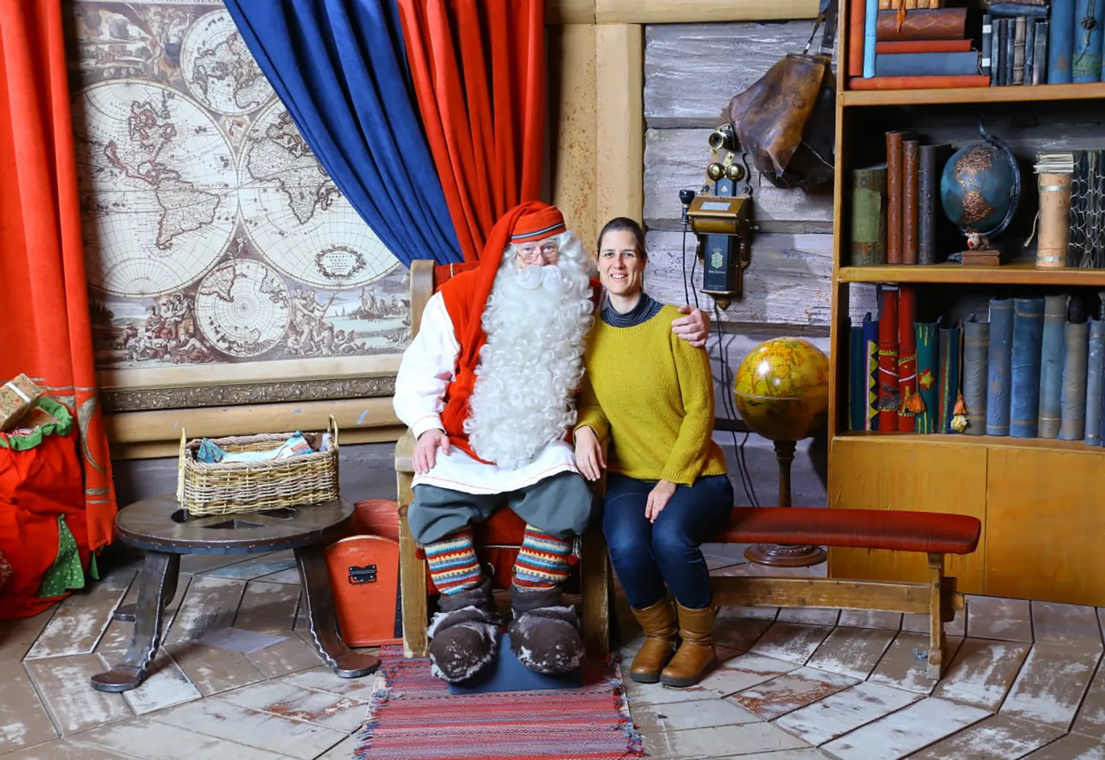 Geoplanerin Katharina im Weihnachtsmanndorf