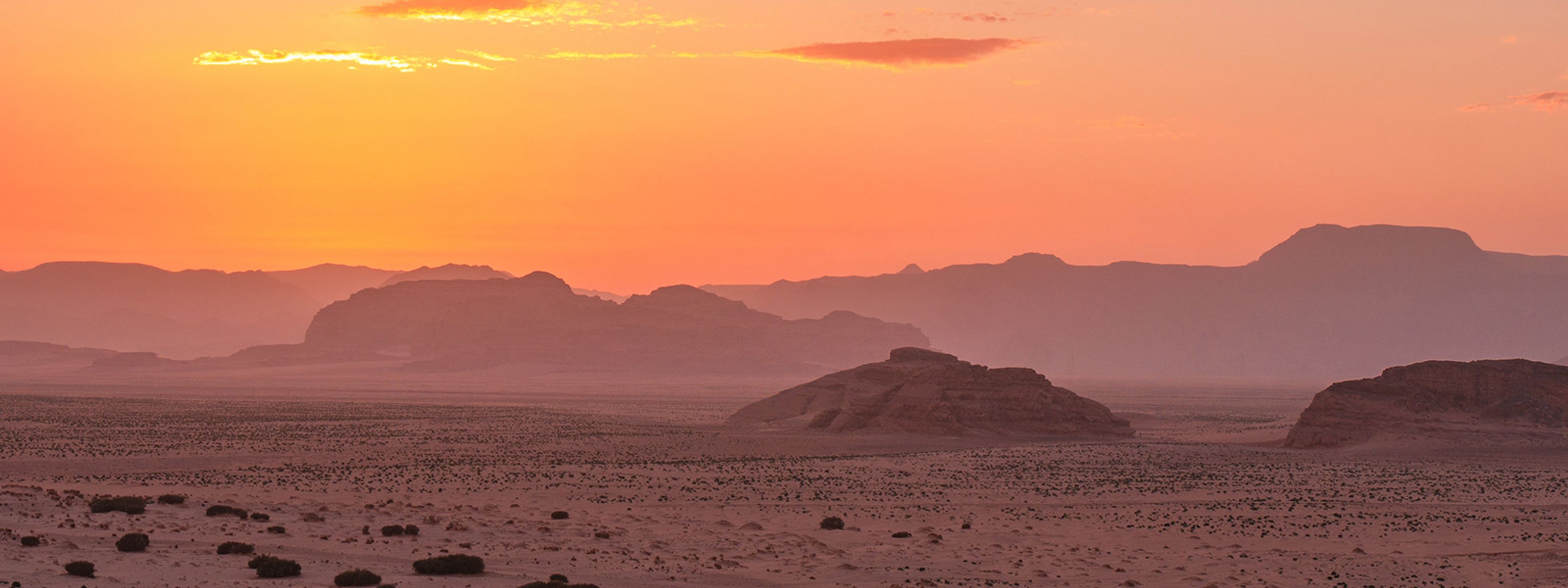 Faszinierendes Farbspiel in der Wüste, Wadi Rum