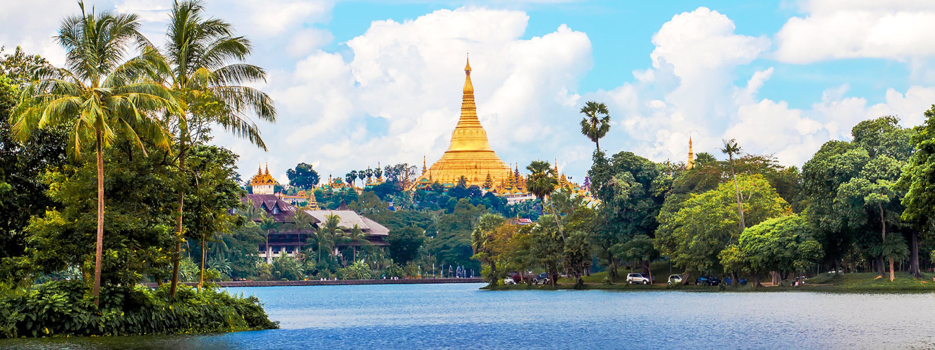 Blick auf die Shwedagon-Pagode in Yangon, Myanmar