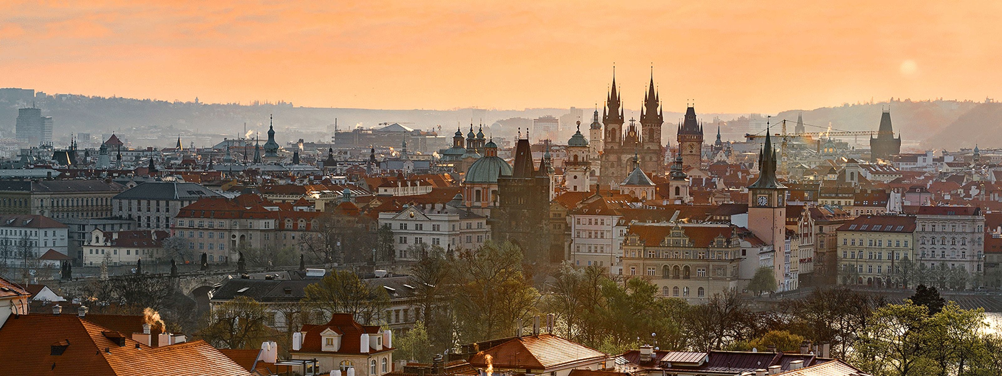 Abendstimmung über den Dächern von Prag