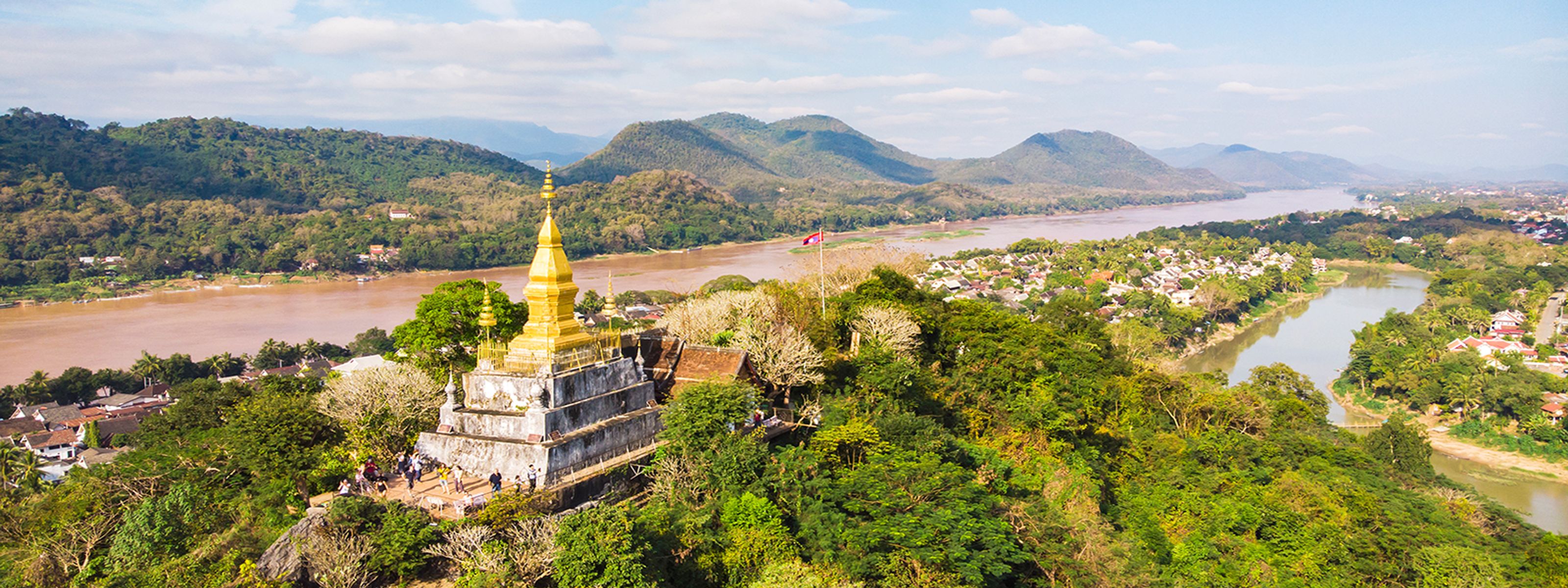 Blick vom Monte Phou Si auf Luang Prabang © iStock Diy13