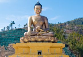 Bhuddastatue, Bhutan Reise