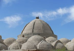 Buchara - Kuppelbasare von oben