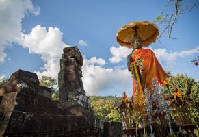 Buddhastatue, Laos Reise