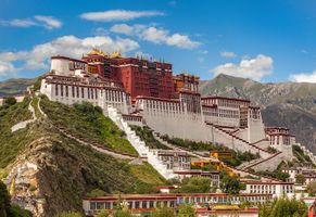 Potala-Palast in Lhasa, Tibet