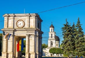 Der Triumphbogen in Chişinău, Moldawien