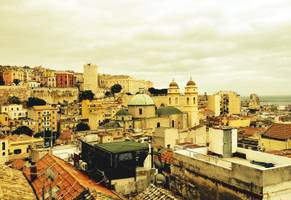 Blick über die Dächer von Cagliari - der Hauptstadt Sardiniens