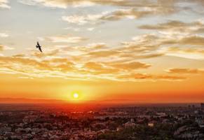 Plovdiv Sonnenuntergang