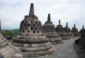 Tempelanlage Borobodur, Java Reise