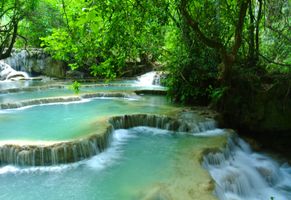 Khoung Xi Wasserfall, Laos