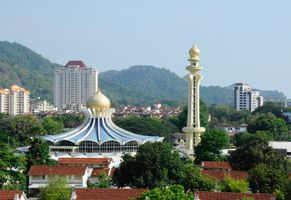 Staatsmoschee in Penang, Malaysia 