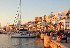 Der Hafen von Naxos