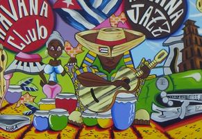 farbenfrohe Street Art in Havanna 