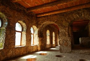 Historische Weinbau-Architektur in der Region Kachetien