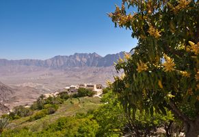 Blick auf Gipfel des Jebel Akhdar, Oman