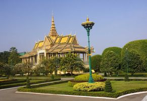 Phnom Penh Eingang Kambodscha