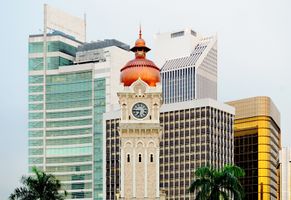 Turm des Sultan Palace in Kuala Lumpur, Malaysia
