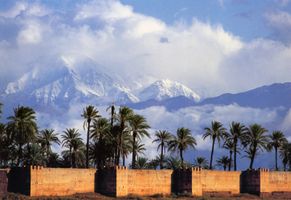 Marrakech Aussicht auf High Atlas
