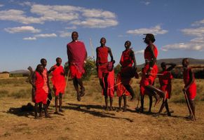 Angehörige der Massai, Kenia