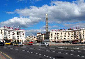 Victory Square in Minsk – Belarus