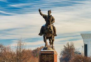 Amir Timur-Statue in Tashkent, Usbekistan