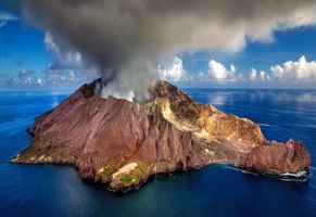 Vulkan auf White Island, vor der Nordinsel Neuseelands