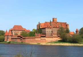 Die beeindruckende Marienburg in der polnischen Stadt Malbork