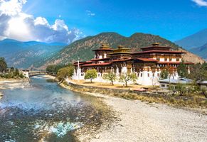 Punakha Dzong Kloster, Bhutan Reise