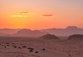 Faszinierendes Farbspiel in der Wüste, Wadi Rum