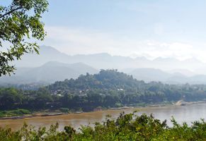 Blick auf den Mekong, Laos