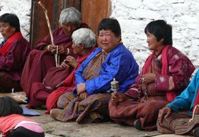 Menschen in Bhutan