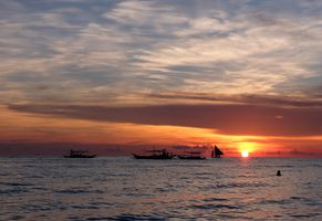 Sonnenuntergang auf Boracay 