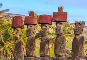 Osterinsel - Rapa Nui, Moai Statuen