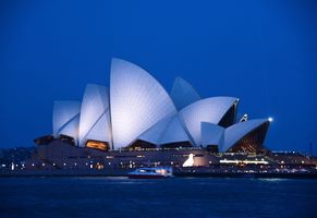 Sydney Opernhaus im Abendlich