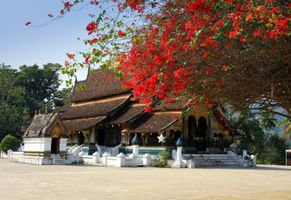 Tempel Xieng in Luang Prabang, Laos Reise