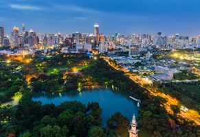Blick auf Bangkok, Thailand