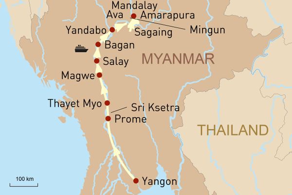 11 tägige Kreuzfahrt von Yangon nach Mandalay