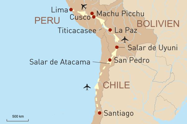 Chile, Bolivien und Peru: Reise entlang der Anden