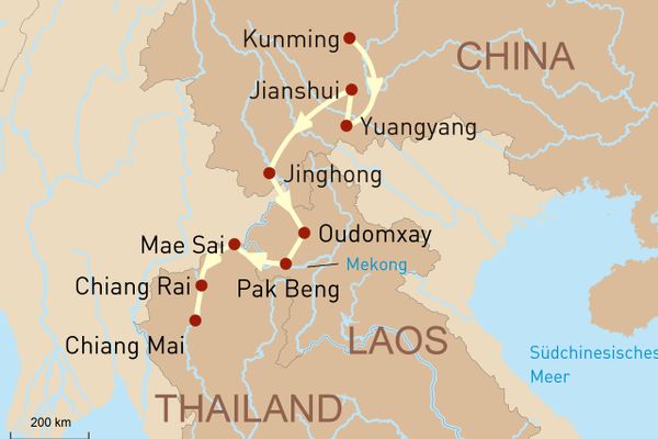 Reise durch China, Laos & Thailand