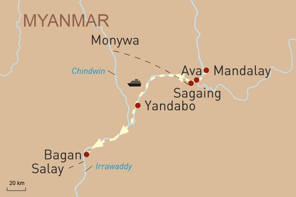 Flusskreuzfahrt in Myanmar auf der RV Paukan das königliche Myanmar