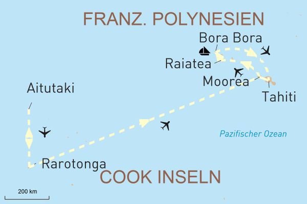 Cook-Inseln und Französisch - Polynesien